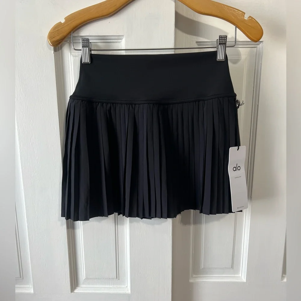 🆕ALO🎱Grand Slam Tennis Skirt Core: Black Sz Small